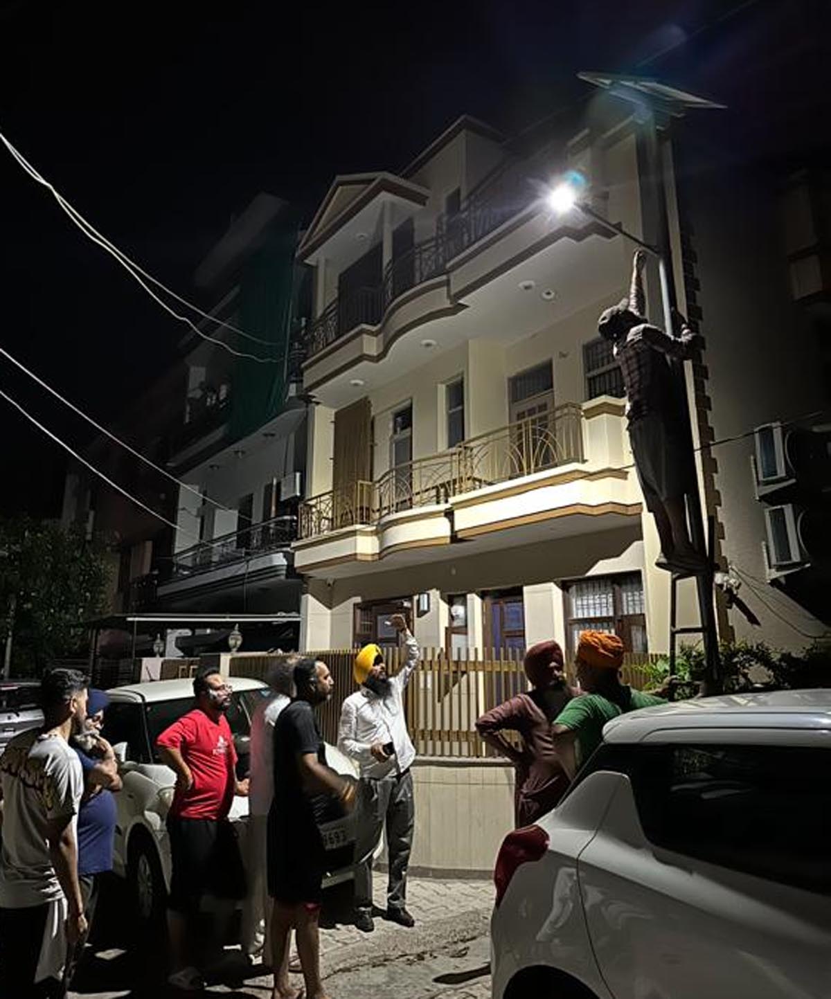 Residents Troubled as Solar Lights in Phase 4 Remain On During Blackout